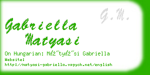 gabriella matyasi business card